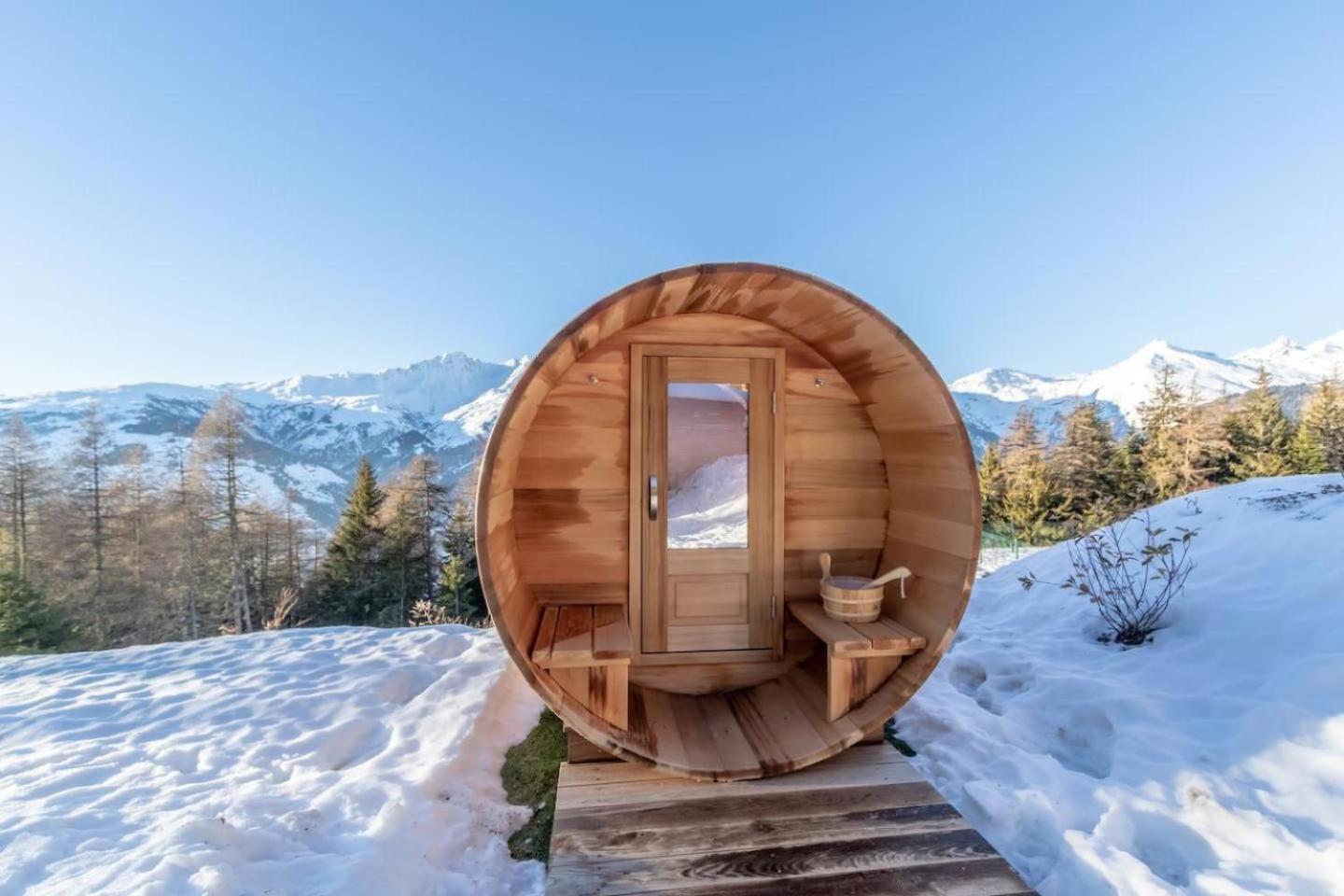 Вилла Chalet Bela Vya 0 - Ski Et Spa Бур-Сен-Морис Экстерьер фото